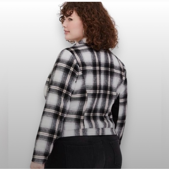 Torrid plaid Moto jacket - Picture 2 of 5